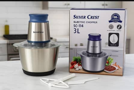 Silver Crest Chopper 3 Litter Meat & Vegetable Chopper 2025 German Model