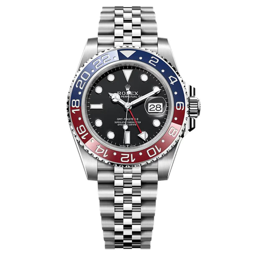 Rollie Submariner With Silver Chain Rotating Dial With Date