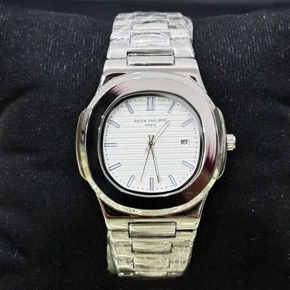 Patek Philippe Date Just  White Dial With Silver