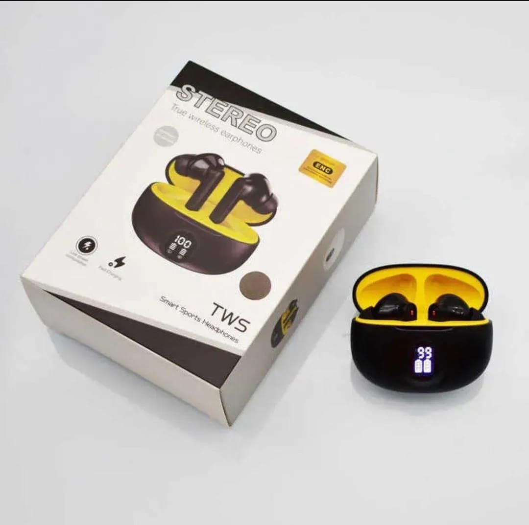 Black TWS Earbuds Blutooth 5.3 fast Charge All- Day Comfort