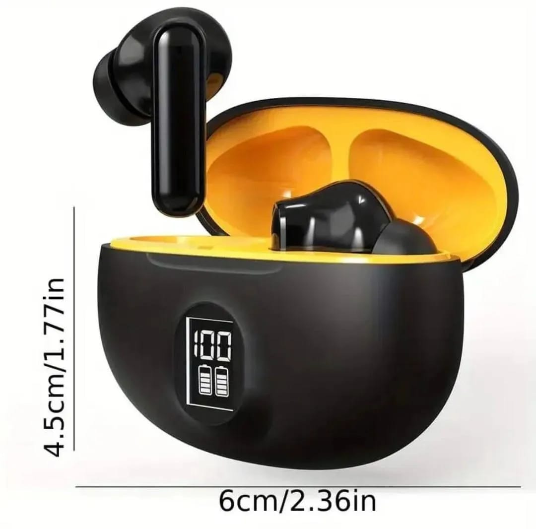 Black TWS Earbuds Blutooth 5.3 fast Charge All- Day Comfort