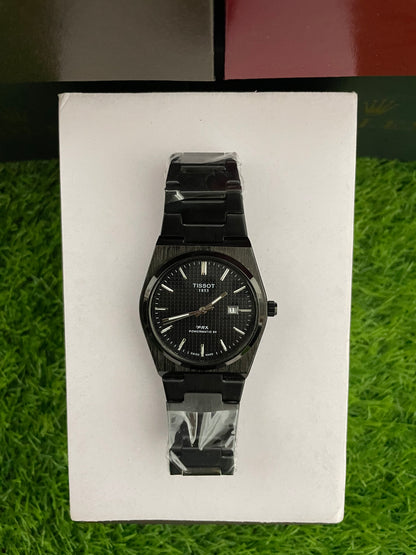 Tissot PRR with Black dial with Black chain
