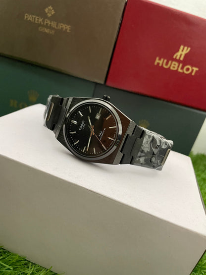 Tissot PRR with Black dial with Black chain