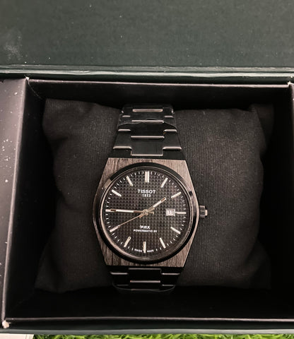 Tissot PRR with Black dial with Black chain