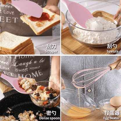 12 Pcs Silicone Cooking Spoon